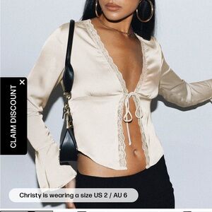 Hunton Long Sleeve Top Cream